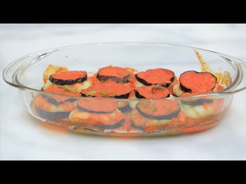 صينية باذنجان بالبطاطس | نجلاء الشرشابي