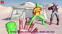 DONALD TRUMP CANDY VS CAPTAIN AMERICA Finger Family | Nursery Rhymes for Children | 3D Animation