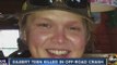 Family identifies teen killed in off-road crash as Cameron Kay