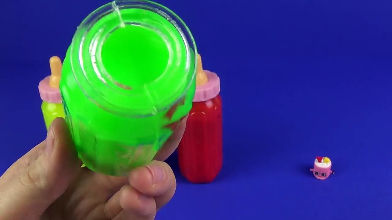 Clay Slime Surprise Toys in Baby Bottles Disney Frozen Olaf Angry Birds Spongebob Shopkins