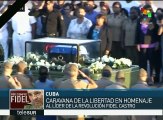 Cubanos colman las calles para despedir a Fidel Castro
