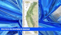 FAVORIT BOOK Pacific Crest Trail Wall Map [Laminated] (National Geographic Reference Map) PREMIUM