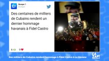 Des milliers de Cubains rendent hommage à Fidel Castro