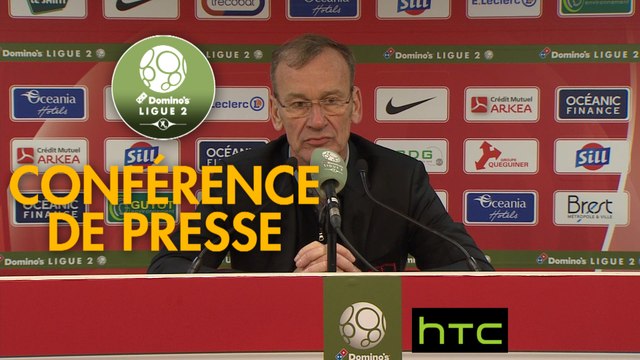 Conférence de presse Stade Brestois 29 - ESTAC Troyes (2-1) : Jean-Marc FURLAN (BREST) - Jean-Louis GARCIA (ESTAC) - 2016/2017