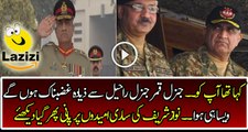 Fantastic Move By General Qamar Bajwa With Senior Generals