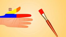 Learn Colors with Color Hand Painting | Hand Paint for Kids | Body Painting Learning Colors Videos