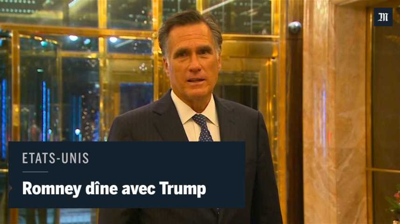 Donald Trump dîne avec Mitt Romney