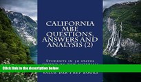 Online Value Bar Prep books California MBE Questions,  Answers and Analysis (2): Students in 50