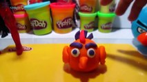 Spiderman Play Doh| Spiderman Vs Angry Birds Play Doh How To Make Angry Birds Play Doh Modeling Clay