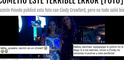 JAZMÍN PINEDO SE LUCE CON CINDY CRAWFORD, PERO COMETIÓ ESTE TERRIBLE ERROR