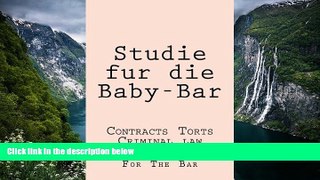 Buy Budget Law School For The Bar Studie fur die Baby-Bar: Contracts Torts Criminal law (German