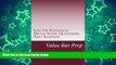 Pre Order Law Of Evidence: Multi State Questions And Answers Value Bar Prep On CD