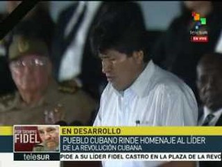 Evo Morales: Fidel no ha muerto porque las ideas no mueren