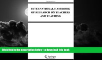 Buy  International Handbook of Research on Teachers and Teaching (Springer International Handbooks