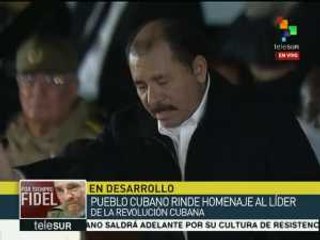 Daniel Ortega: Fidel permanecerá en la conciencia del pueblo cubano