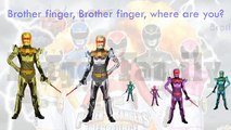 HD Power Rangers Megaforce Finger Family Song Daddy Finger Nursery Rhymes Black Yellow Blue Full