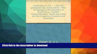 FAVORIT BOOK Explanation of the 1:1 000 000 geological map, fourth edition, 1984: The geology of