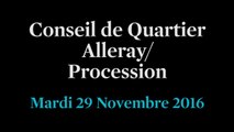 Conseil de Quartier Alleray/ Procession du Mardi 29 Novembre 2016