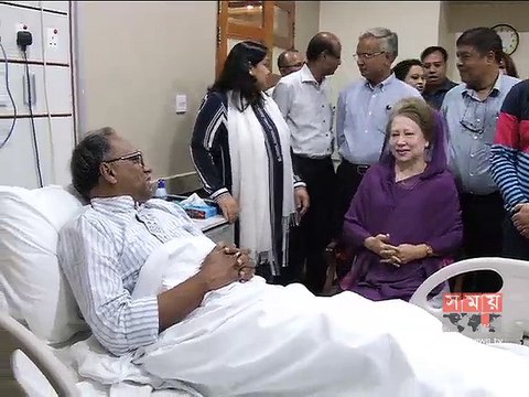 মাহমুদুর রহমানকে দেখতে হাসপাতালে খালেদা জিয়া