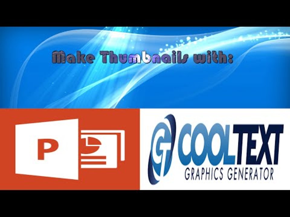 How to make a thumbnail using powerpoint