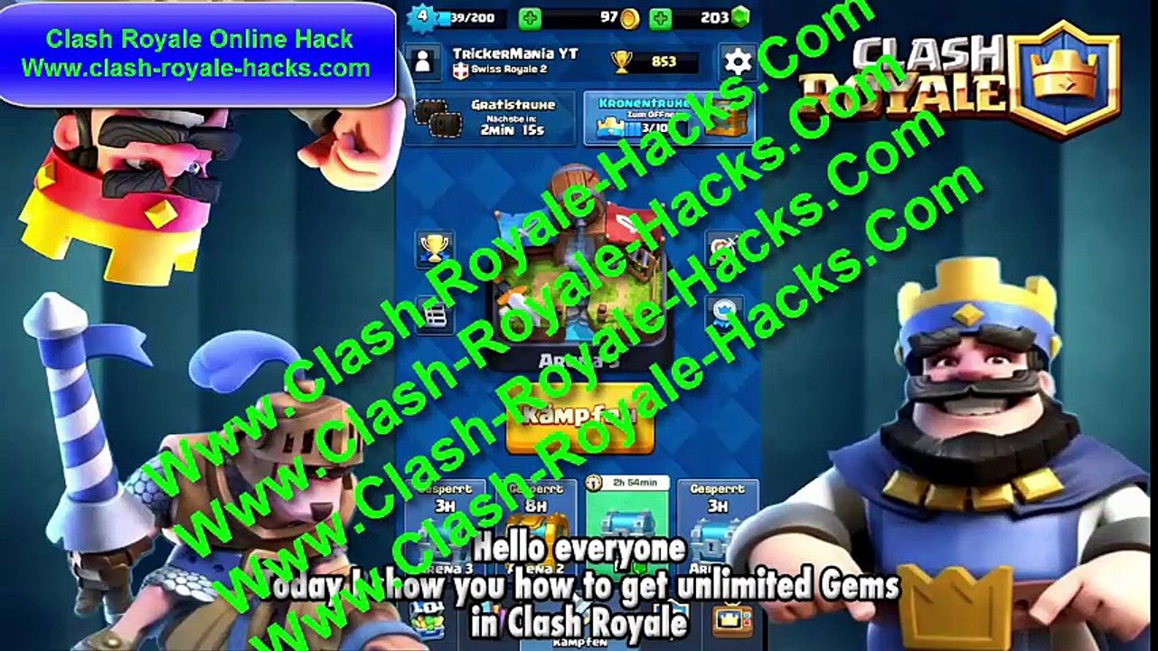 How to Hack Clash Royale Online No Jailbreak - No Tool Download