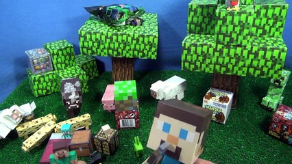 Minecraft Surprise Box Kinder Eggs Adventure - Father & Son Mining