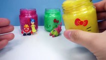 Hello Kitty Clay Slime Cup Suprise Eggs Inside Out Sponge Bob Minions Disney Pixar