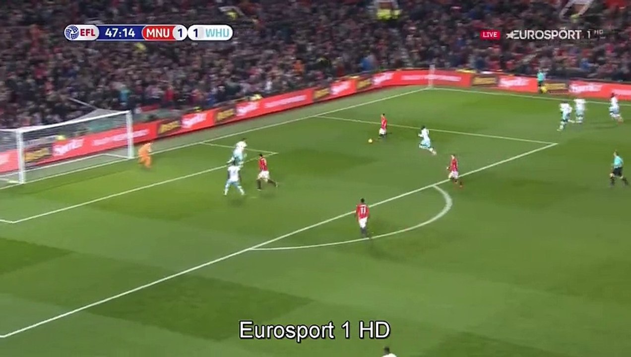Anthony Martial GOAL HD - Manchester United	2-1	West Ham 30.11.2016