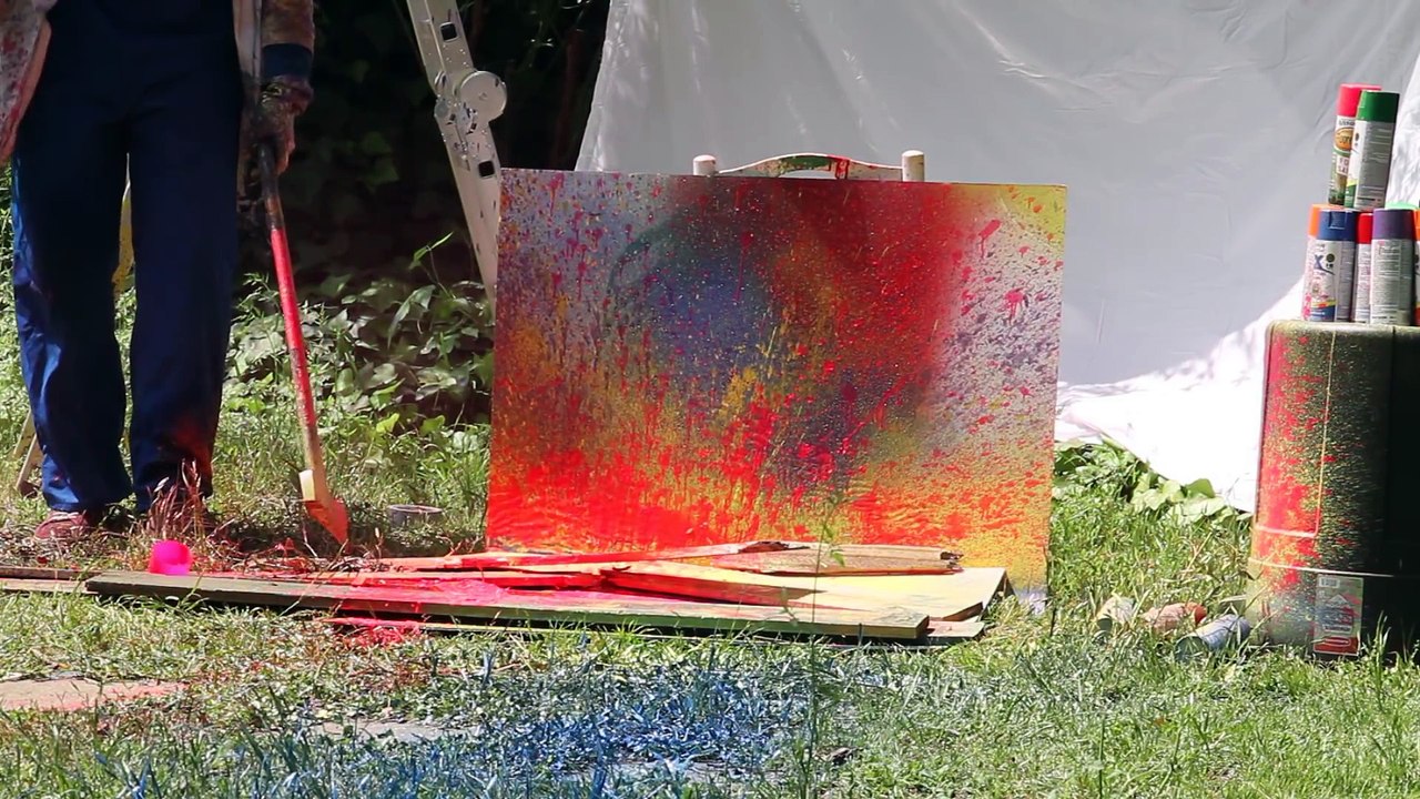 Exploding Spray Paint at 2500fps - The Slow Mo Guys