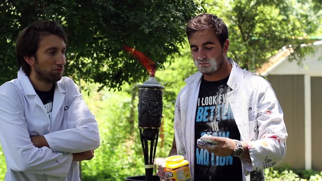 Fire Breathing in Slow Motion - The Slow Mo Guys