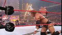 Wwe Raw Goldberg vs Triple h vs Kane Heavyweight Champian Full Match HD Armaground Real match batist