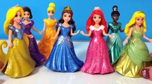 7 Disney Princess MagiClip Collection Rapunzel Cinderella Ariel Magic Clip Play Doh Plus Sparkle