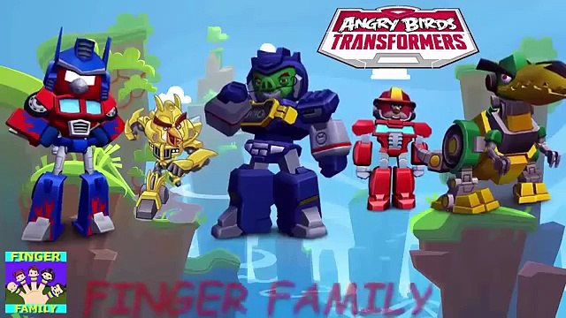 Angry Birds Transformers The Amazing World Of Gumball Pink Panther Finger Family Songs