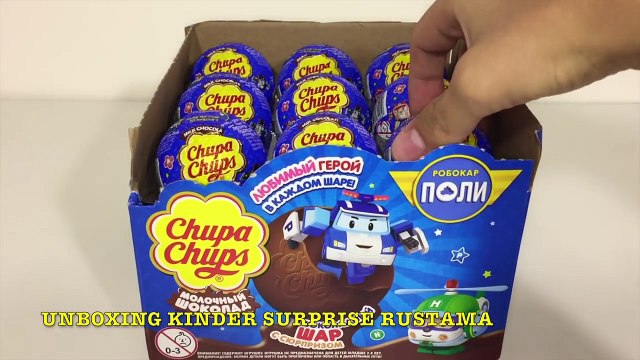 Открываем Сюрпризы Чупа Чупс Робокар Поли Unboxing Surprise Eggs New Chupa Chups Robocar Poli