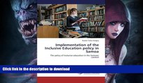 Read books  Implementation of the Inclusive Education policy in Samoa: The policy of Inclusive