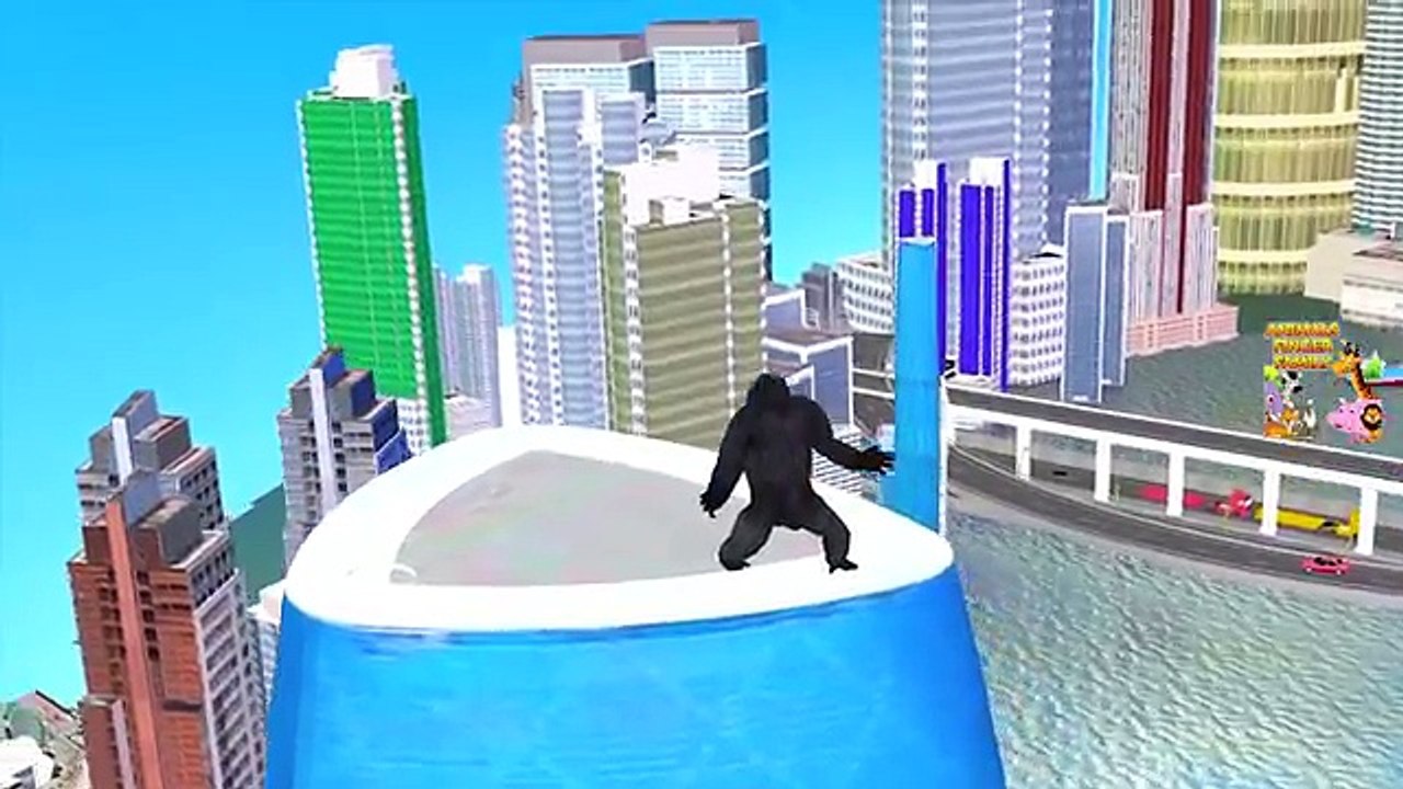 Colors Gorilla Finger Family Songs | Elephant Finger Family Rhymes | Animals Singing Nursery Rhymes