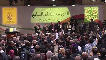 Mahmud Abbas addresses first Fatah congress since 2009