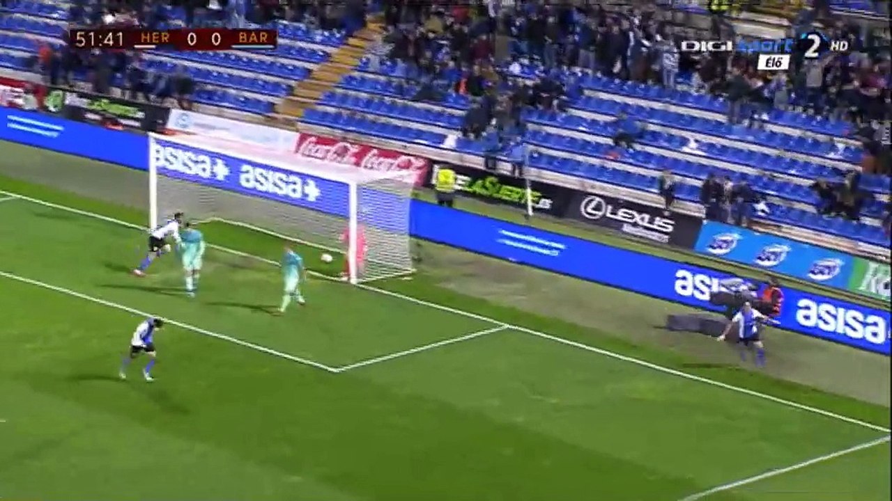 David Mainz Goal HD - Hercules 1-0 Barcelona - 30.11.2016