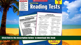 Pre Order Scholastic Success With Reading Tests,  Grade 3 (Scholastic Success with Workbooks: