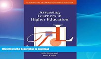 Best books  Assessing Learners in Higher Education (Teaching and Learning in Higher Education)