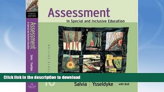 Best book  Assessment: In Special and Inclusive Education online to buy