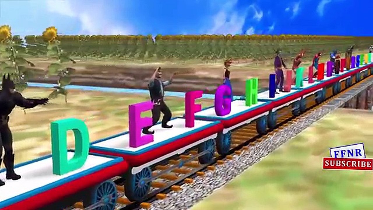 Finger family Captain america Thomas train ABC songs for Kids Finger family Rhymes for Children