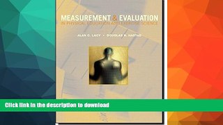 liberty books  Measurement and Evaluation in Physical  Education and Exercise Science (5th