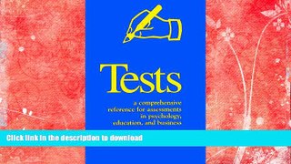 Buy books  Tests: A Comprehensive Reference for Assessments in Psychology, Education, and Business