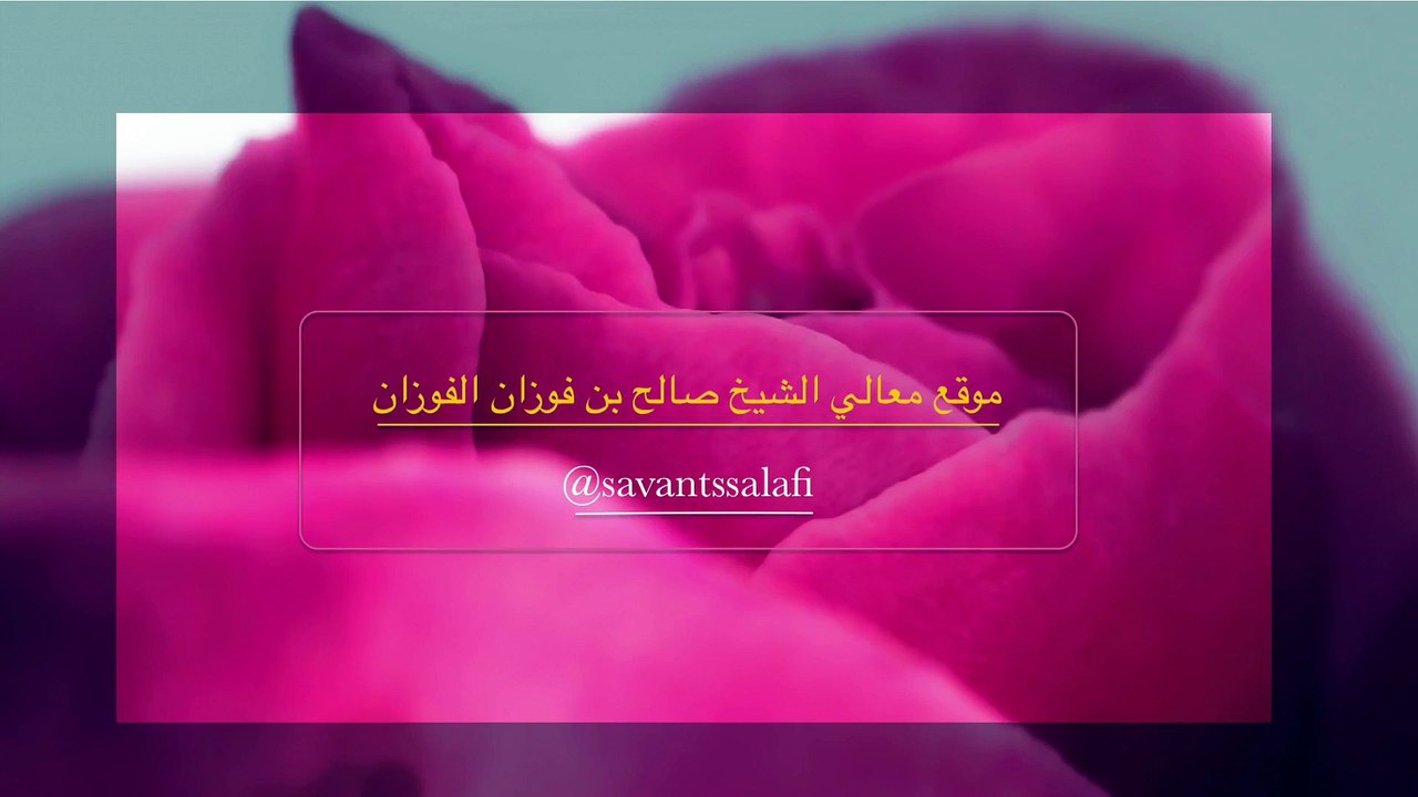 الشيخ صالح بن فوزان الفوزان