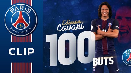 Les 100 buts de Cavani en infographie