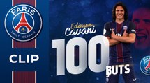 Les 100 buts de Cavani en infographie