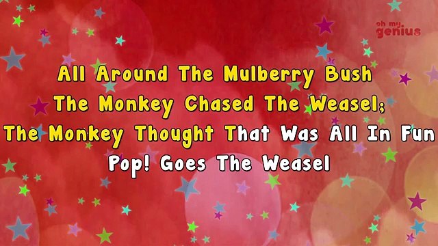 Pop Goes The Weasel | Karaoke Rhymes | Nursery Rhyme