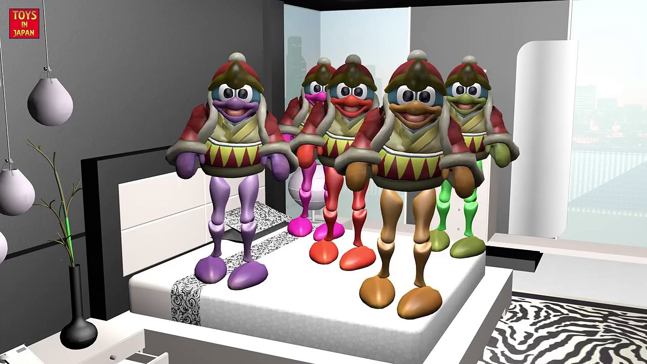 5 Little KING DEDEDE Jumping On The Bed | Nursery Rhymes for Children | 3D Animation