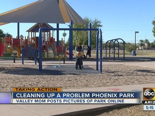 Valley mom taking action to clean up a city park